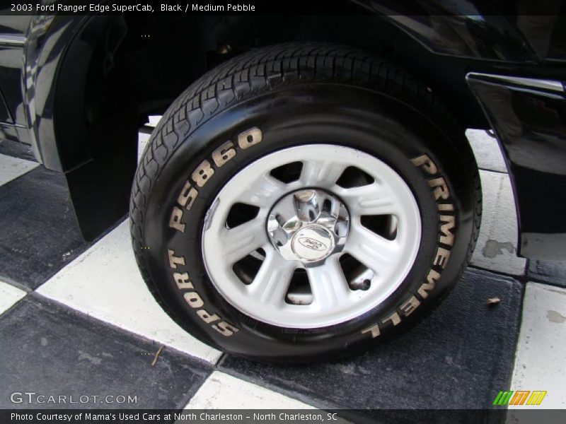 Black / Medium Pebble 2003 Ford Ranger Edge SuperCab