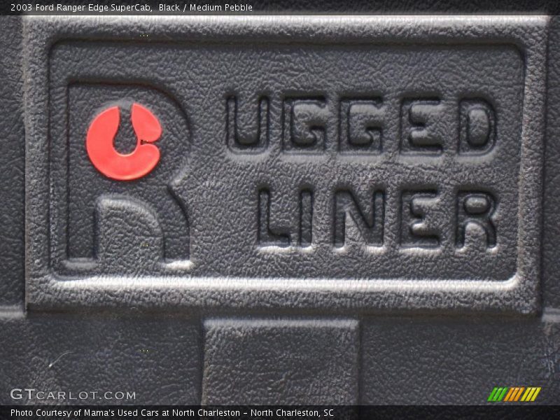Black / Medium Pebble 2003 Ford Ranger Edge SuperCab