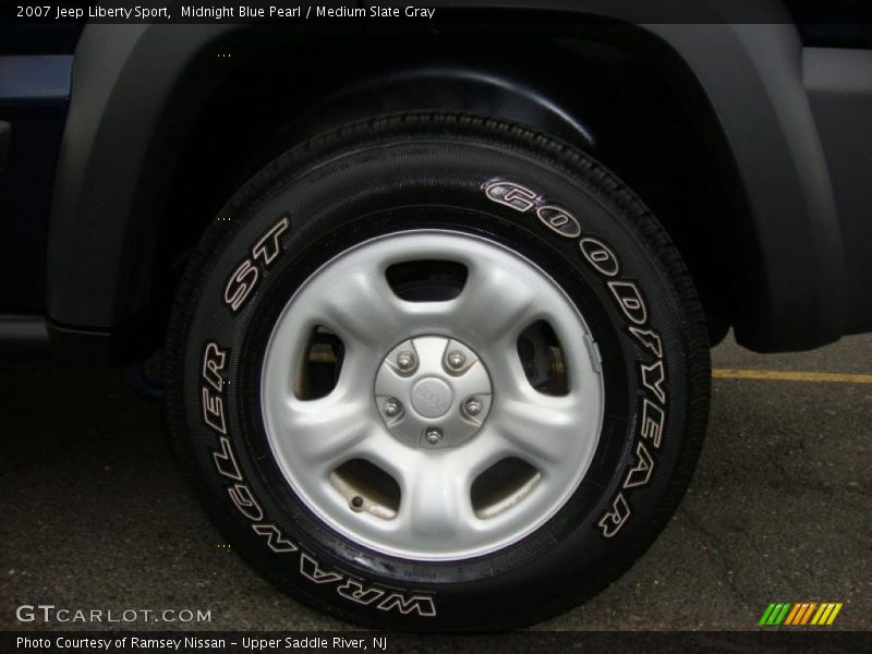 Midnight Blue Pearl / Medium Slate Gray 2007 Jeep Liberty Sport