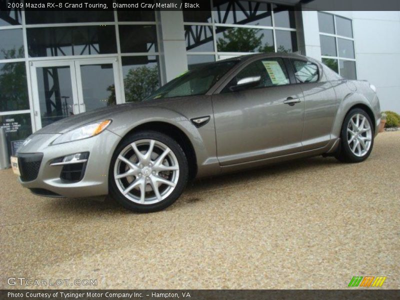 Diamond Gray Metallic / Black 2009 Mazda RX-8 Grand Touring