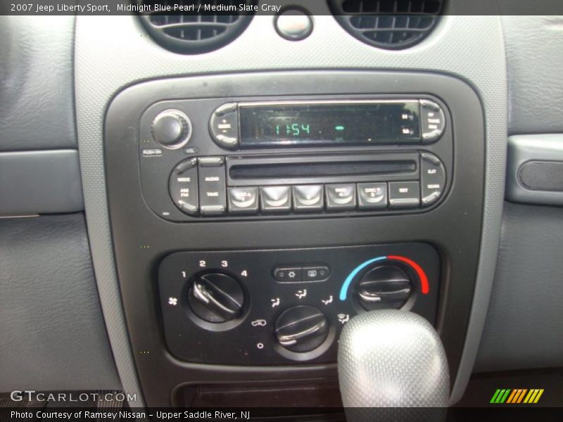 Midnight Blue Pearl / Medium Slate Gray 2007 Jeep Liberty Sport