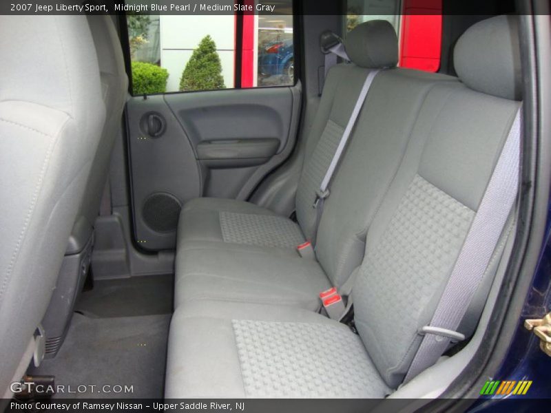 Midnight Blue Pearl / Medium Slate Gray 2007 Jeep Liberty Sport