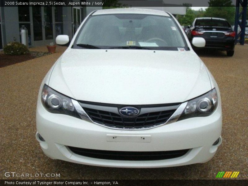 Aspen White / Ivory 2008 Subaru Impreza 2.5i Sedan