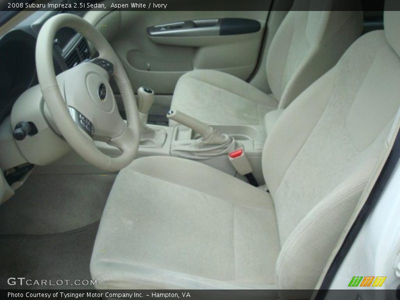 Aspen White / Ivory 2008 Subaru Impreza 2.5i Sedan