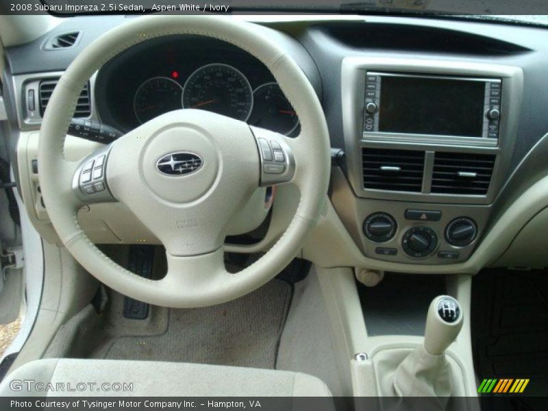 Aspen White / Ivory 2008 Subaru Impreza 2.5i Sedan