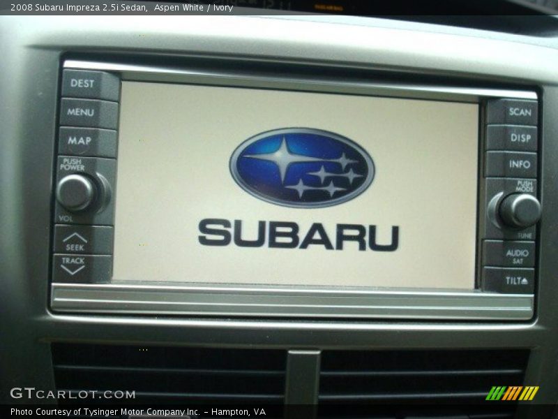 Aspen White / Ivory 2008 Subaru Impreza 2.5i Sedan