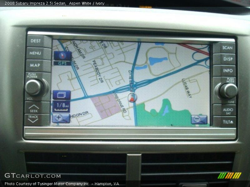 Aspen White / Ivory 2008 Subaru Impreza 2.5i Sedan