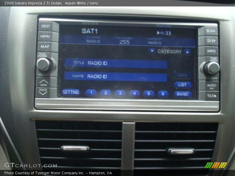 Aspen White / Ivory 2008 Subaru Impreza 2.5i Sedan
