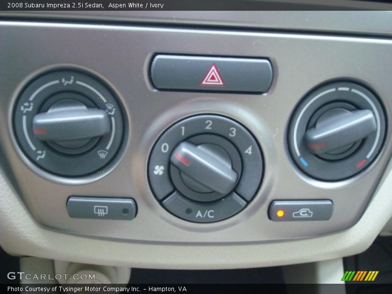 Aspen White / Ivory 2008 Subaru Impreza 2.5i Sedan