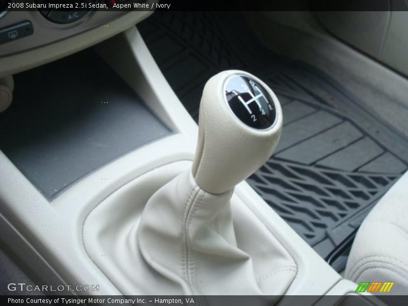 Aspen White / Ivory 2008 Subaru Impreza 2.5i Sedan