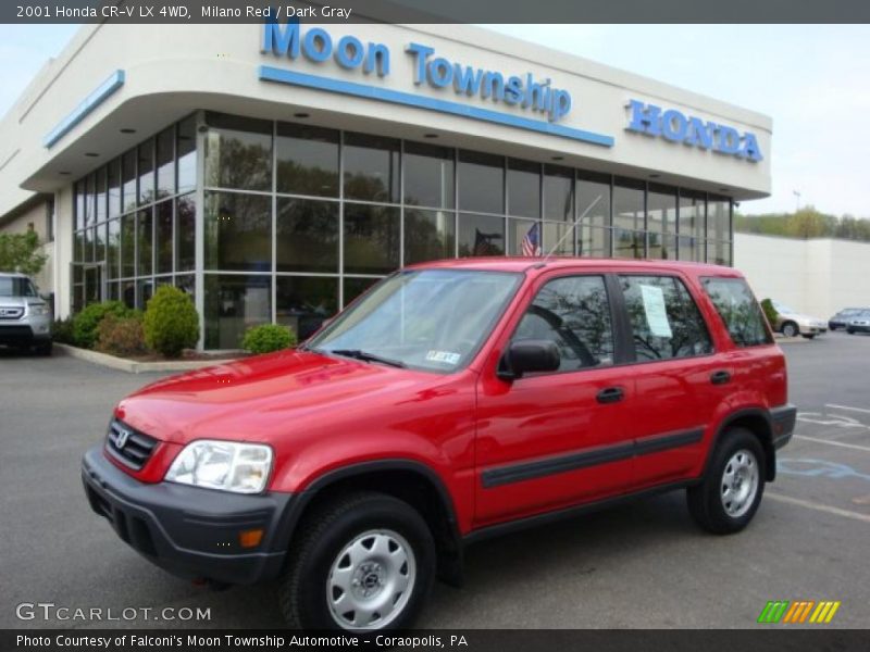 Milano Red / Dark Gray 2001 Honda CR-V LX 4WD