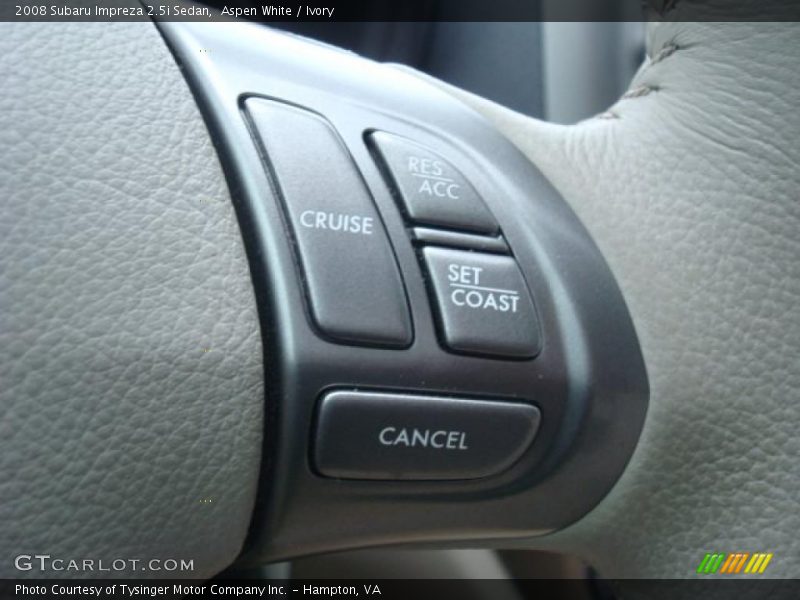 Aspen White / Ivory 2008 Subaru Impreza 2.5i Sedan