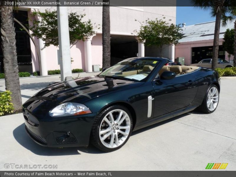 Botanical Green / Caramel 2008 Jaguar XK XKR Convertible