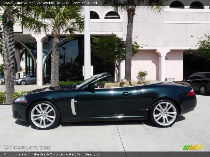 Botanical Green / Caramel 2008 Jaguar XK XKR Convertible