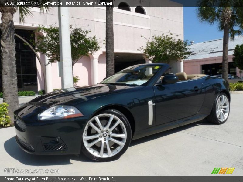 Botanical Green / Caramel 2008 Jaguar XK XKR Convertible