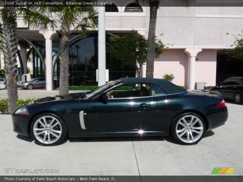 Botanical Green / Caramel 2008 Jaguar XK XKR Convertible