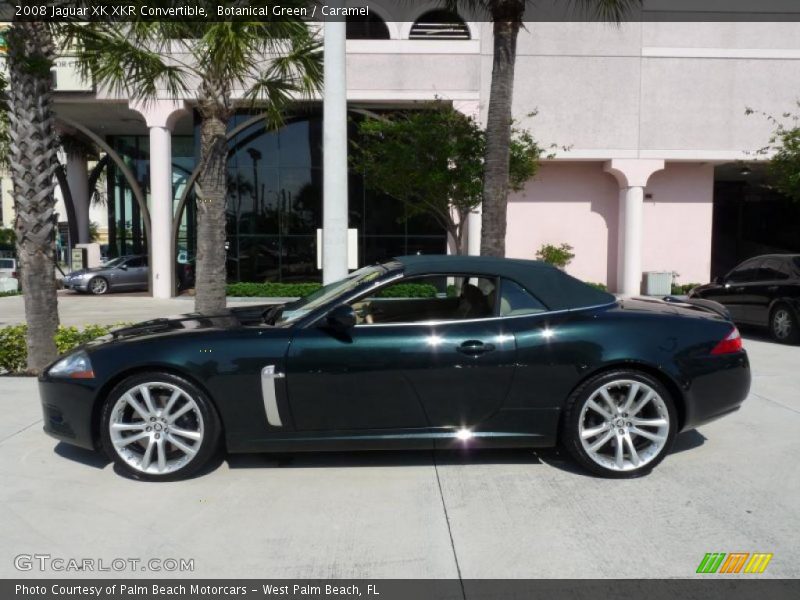 Botanical Green / Caramel 2008 Jaguar XK XKR Convertible