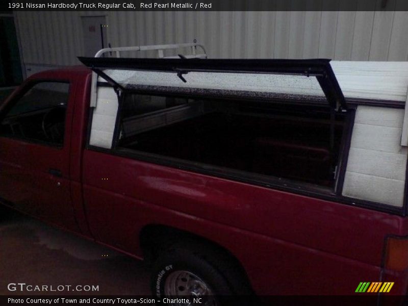Red Pearl Metallic / Red 1991 Nissan Hardbody Truck Regular Cab