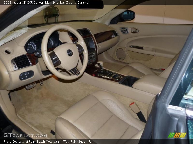 Botanical Green / Caramel 2008 Jaguar XK XKR Convertible