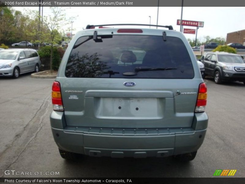 Titanium Green Metallic / Medium/Dark Flint 2006 Ford Escape Hybrid