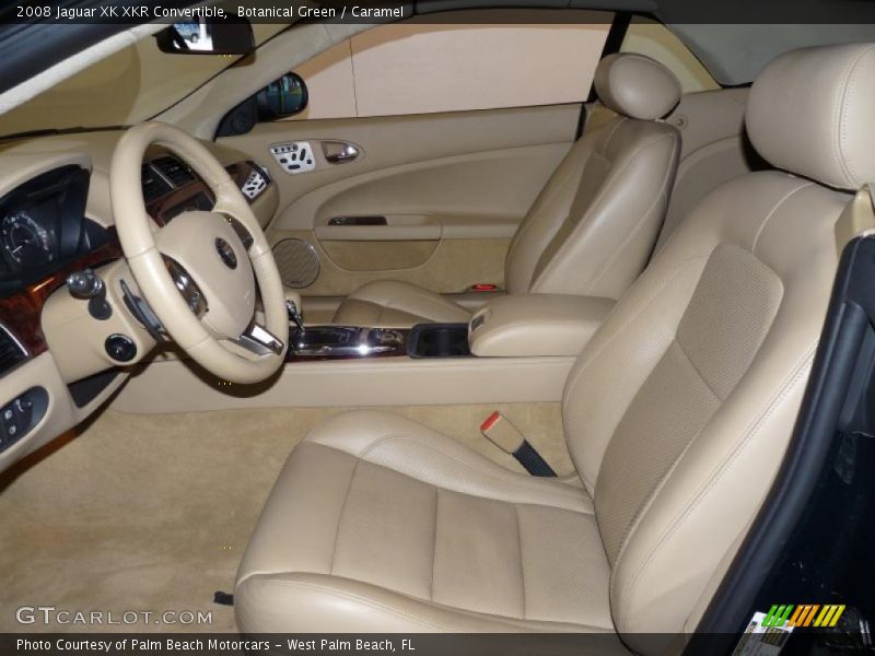 Botanical Green / Caramel 2008 Jaguar XK XKR Convertible