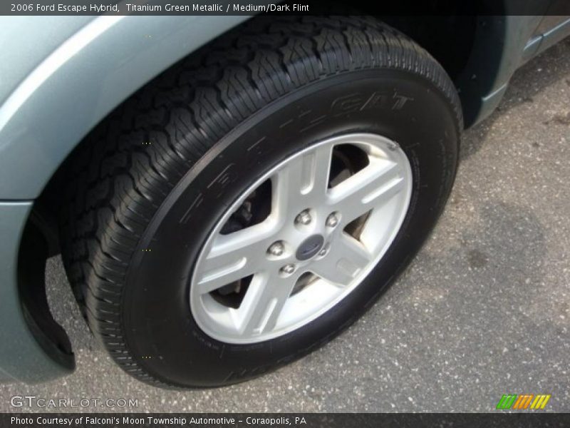 Titanium Green Metallic / Medium/Dark Flint 2006 Ford Escape Hybrid