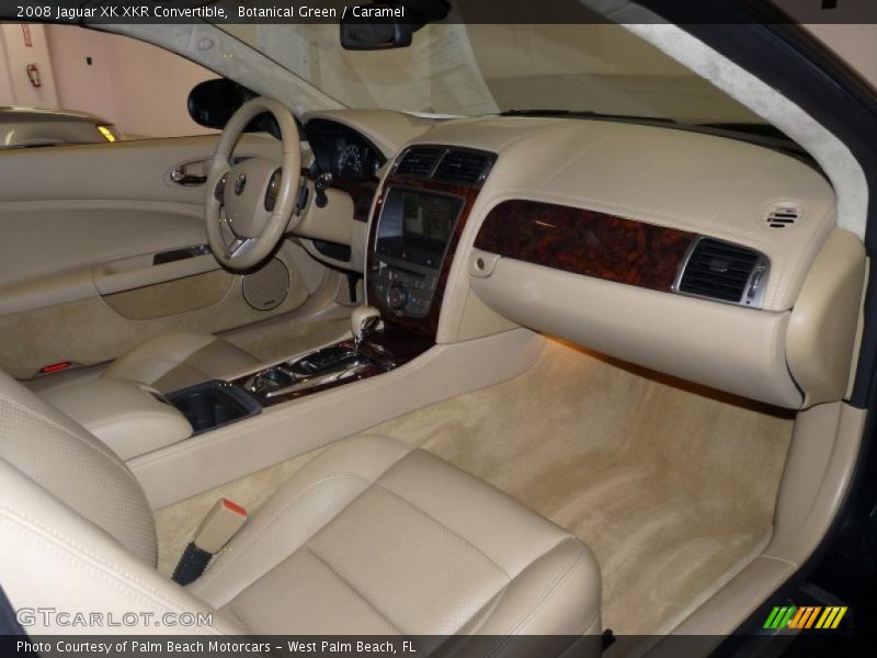 Botanical Green / Caramel 2008 Jaguar XK XKR Convertible