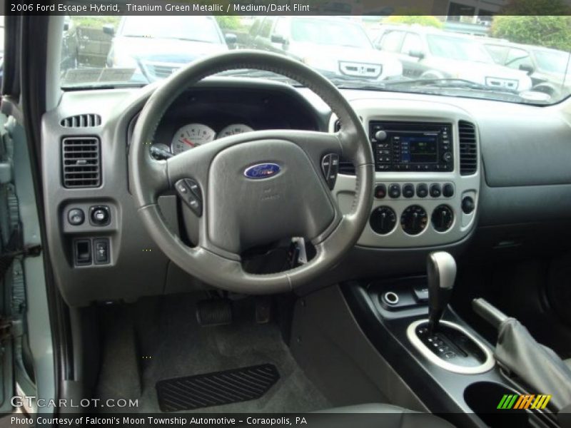 Titanium Green Metallic / Medium/Dark Flint 2006 Ford Escape Hybrid