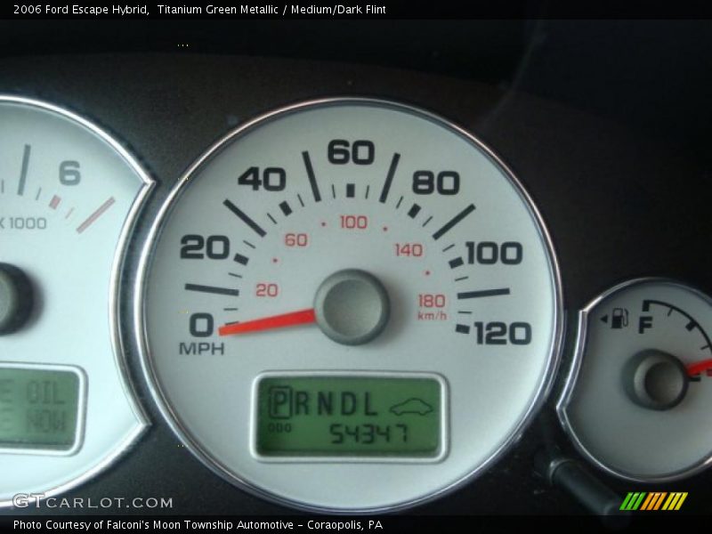 Titanium Green Metallic / Medium/Dark Flint 2006 Ford Escape Hybrid