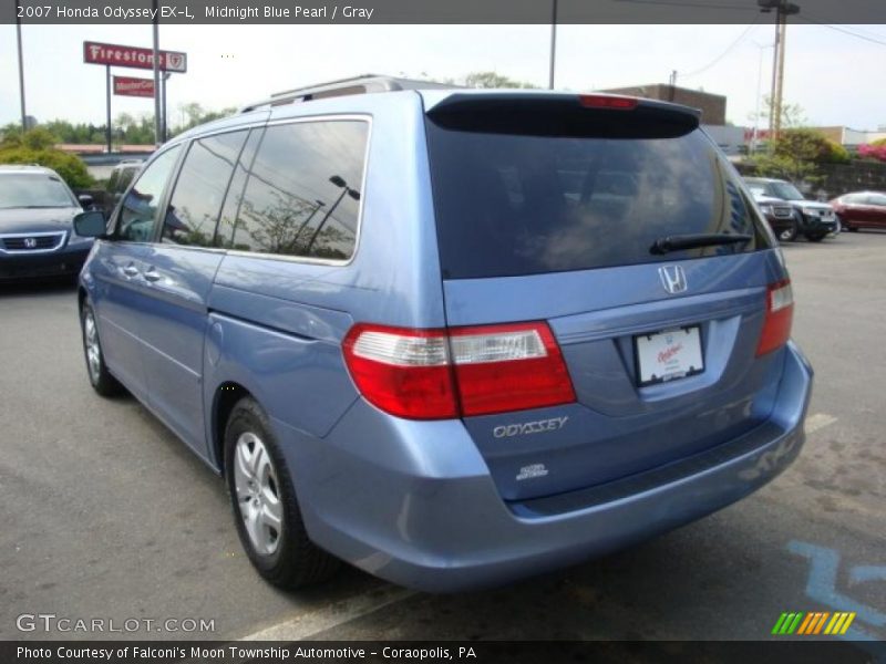 Midnight Blue Pearl / Gray 2007 Honda Odyssey EX-L