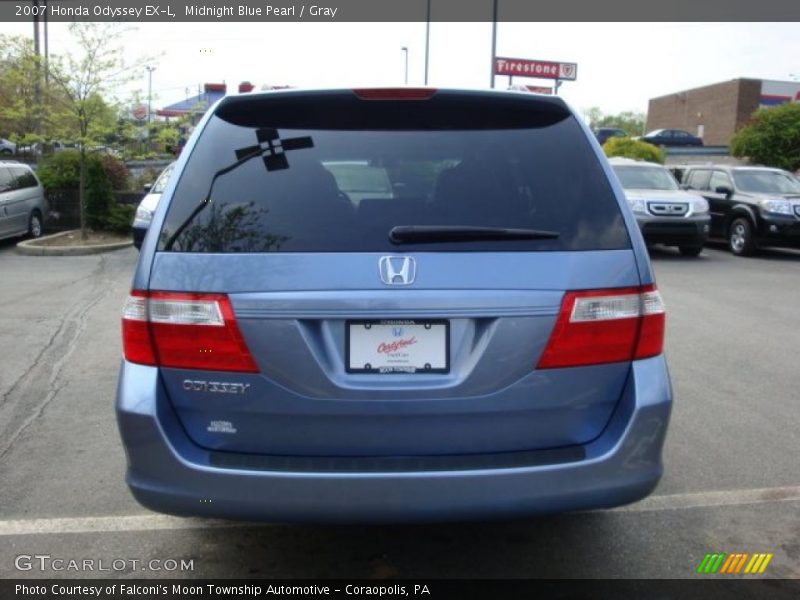 Midnight Blue Pearl / Gray 2007 Honda Odyssey EX-L