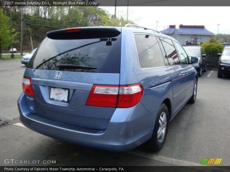Midnight Blue Pearl / Gray 2007 Honda Odyssey EX-L