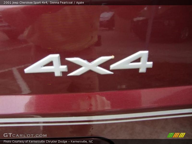 Sienna Pearlcoat / Agate 2001 Jeep Cherokee Sport 4x4
