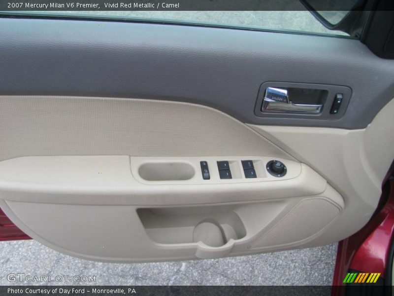 Vivid Red Metallic / Camel 2007 Mercury Milan V6 Premier
