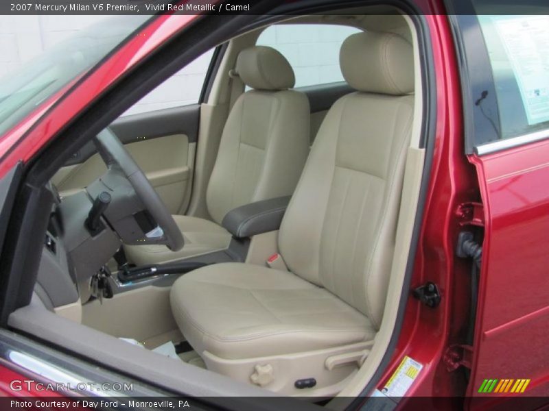 Vivid Red Metallic / Camel 2007 Mercury Milan V6 Premier