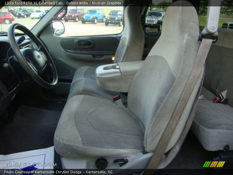 Oxford White / Medium Graphite 1999 Ford F150 XL Extended Cab
