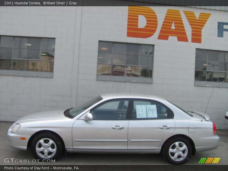 Brilliant Silver / Gray 2001 Hyundai Sonata