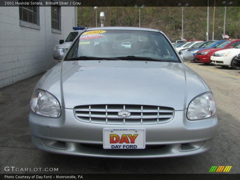 Brilliant Silver / Gray 2001 Hyundai Sonata