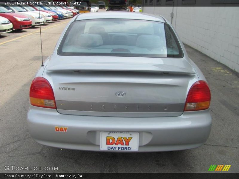 Brilliant Silver / Gray 2001 Hyundai Sonata