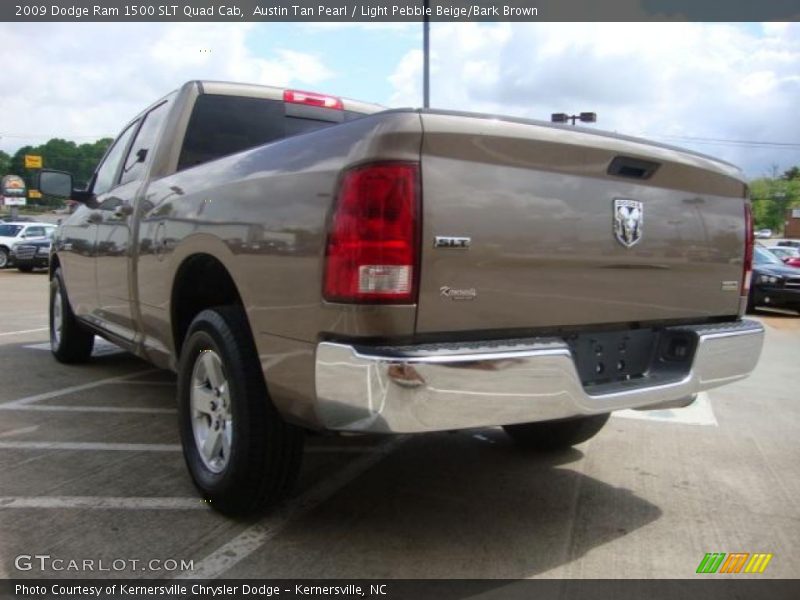 Austin Tan Pearl / Light Pebble Beige/Bark Brown 2009 Dodge Ram 1500 SLT Quad Cab