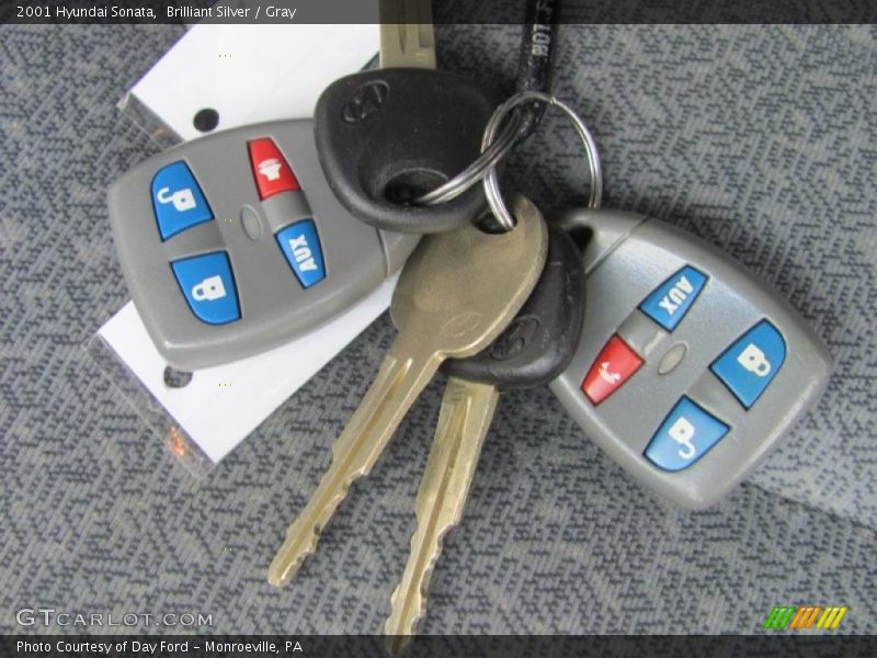 Brilliant Silver / Gray 2001 Hyundai Sonata