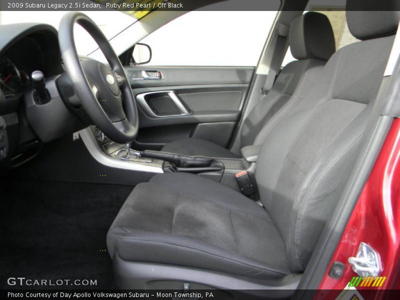 Ruby Red Pearl / Off Black 2009 Subaru Legacy 2.5i Sedan