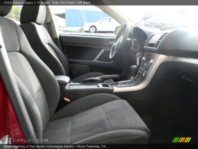 Ruby Red Pearl / Off Black 2009 Subaru Legacy 2.5i Sedan