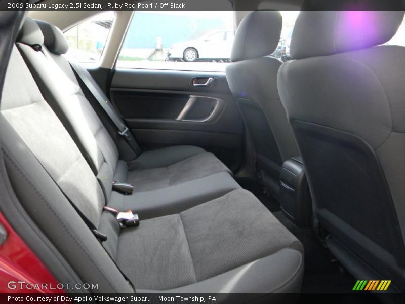 Ruby Red Pearl / Off Black 2009 Subaru Legacy 2.5i Sedan