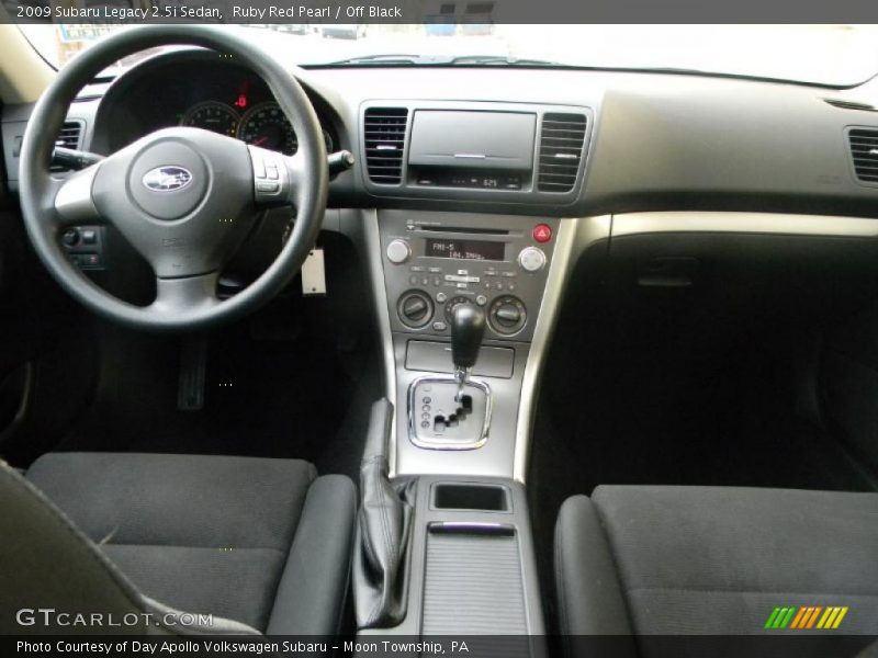 Ruby Red Pearl / Off Black 2009 Subaru Legacy 2.5i Sedan