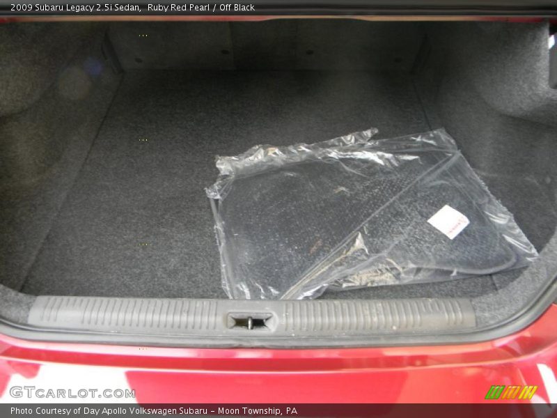 Ruby Red Pearl / Off Black 2009 Subaru Legacy 2.5i Sedan