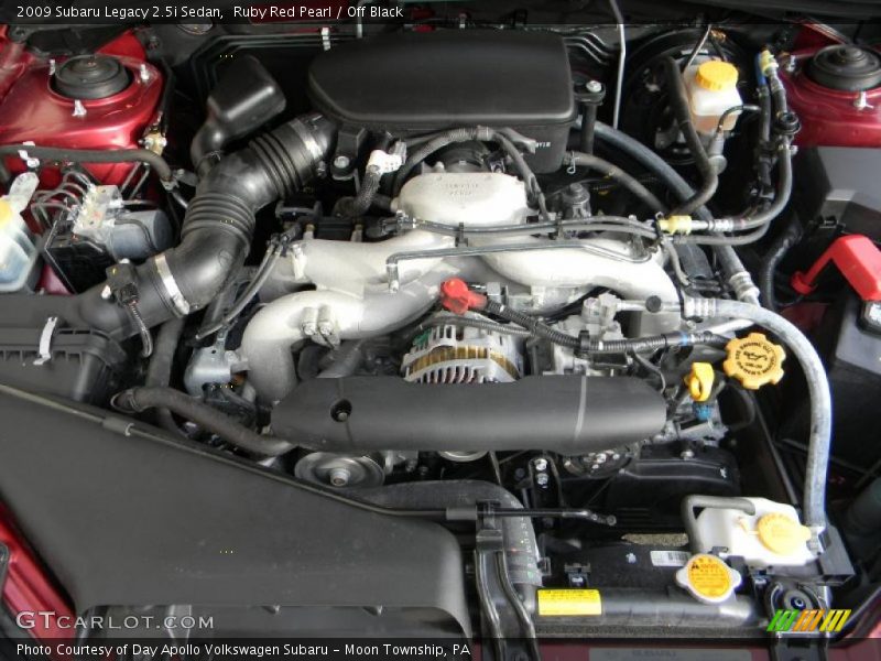 Ruby Red Pearl / Off Black 2009 Subaru Legacy 2.5i Sedan
