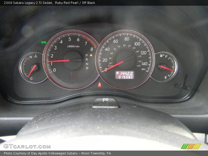 Ruby Red Pearl / Off Black 2009 Subaru Legacy 2.5i Sedan