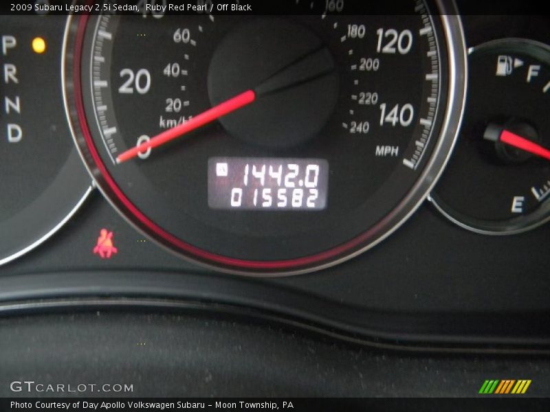 Ruby Red Pearl / Off Black 2009 Subaru Legacy 2.5i Sedan