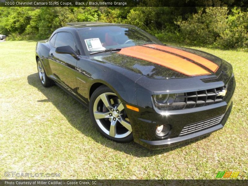 Black / Black/Inferno Orange 2010 Chevrolet Camaro SS/RS Coupe